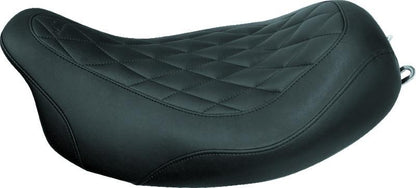 Mustang Motorcycle Mustang 08-21 Harley Electra Glide Std,Rd Glide,Rd King,Str Glide Solo Seat Diamond Stitch - Brown