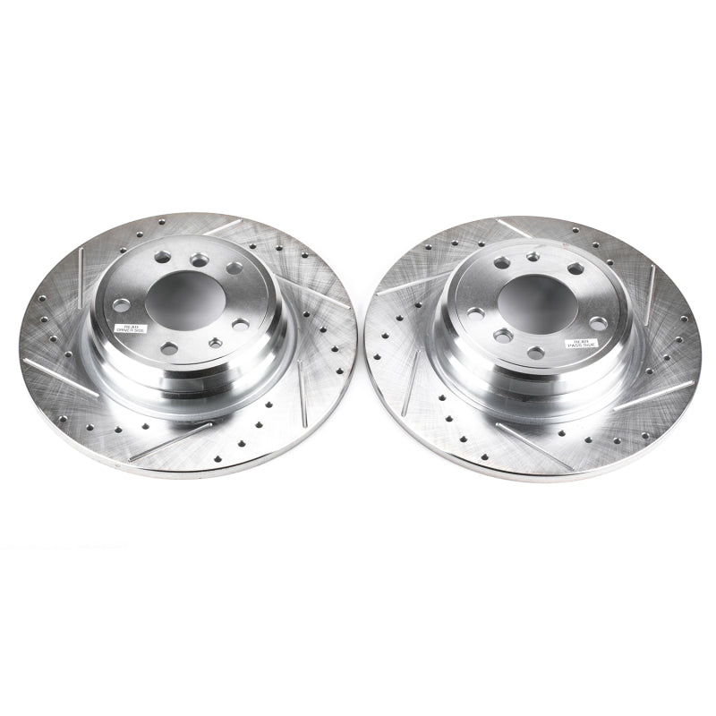 PowerStop Power Stop 1995 BMW 740i Rear Evolution Drilled & Slotted Rotors - Pair