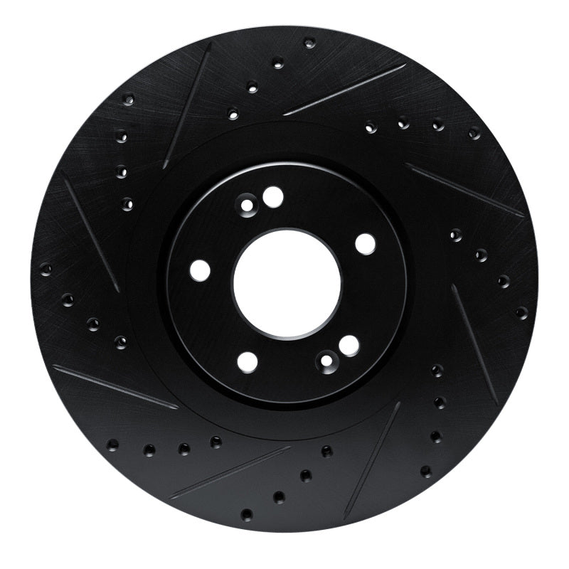 R1 Concepts R1 20-25 Hyundai Palisade Front Left Drilled & Slotted Black Brake Rotor