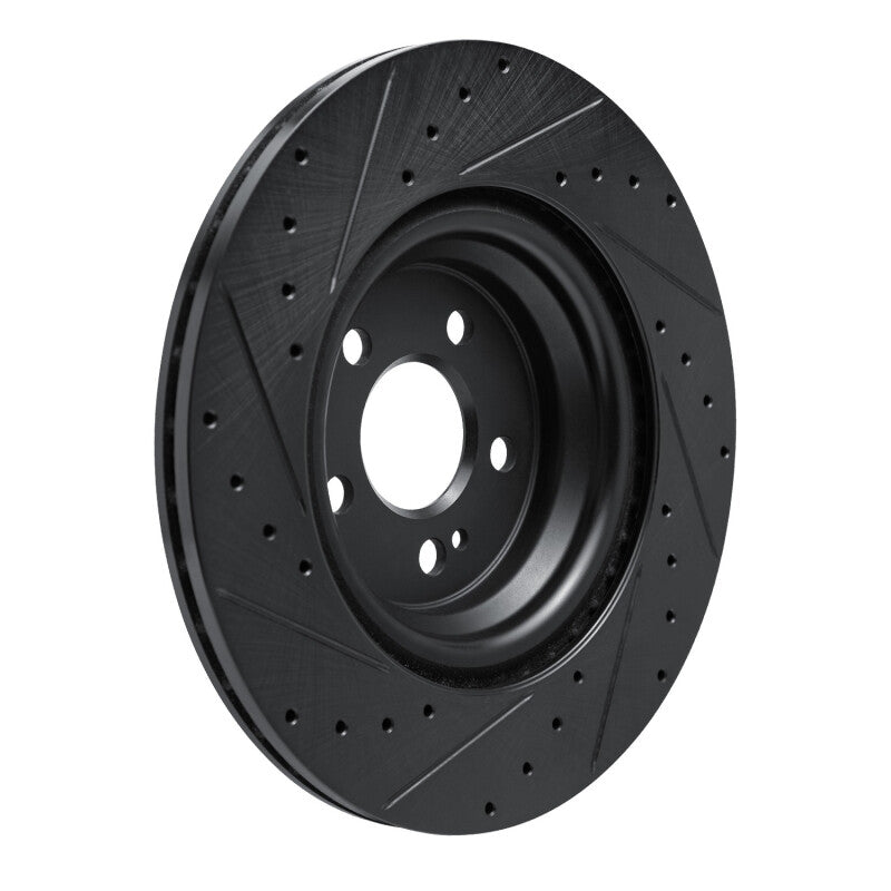 R1 Concepts R1 20-26 Mercedes-Benz GLE53 AMG Rear Right Drilled & Slotted Black Brake Rotor