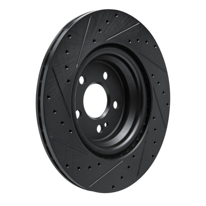 R1 Concepts R1 20-26 Mercedes-Benz GLE53 AMG Rear Right Drilled & Slotted Black Brake Rotor