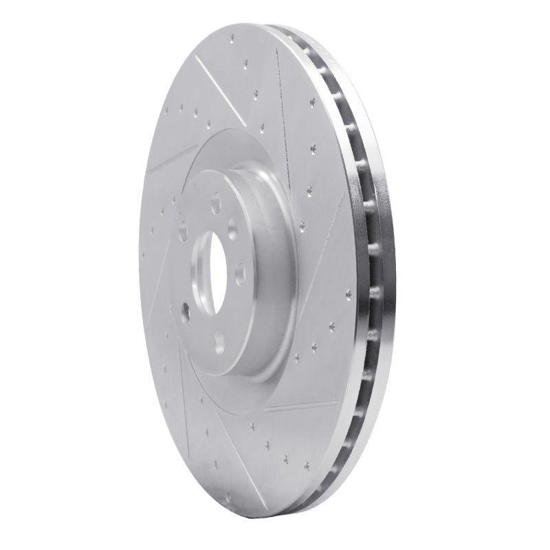 R1 Concepts R1 16-26 Volvo XC90 Front Right Drilled & Slotted Silver Brake Rotor