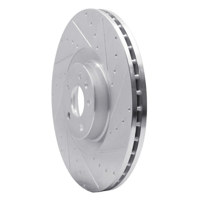 R1 Concepts R1 16-26 Volvo XC90 Front Right Drilled & Slotted Silver Brake Rotor