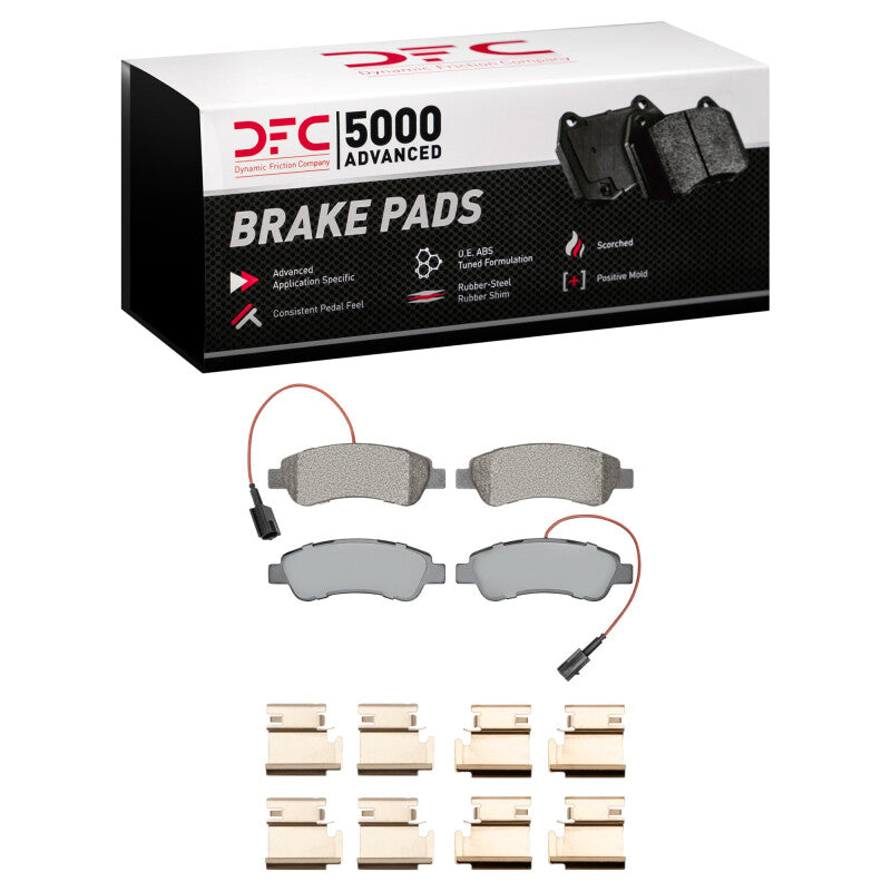 DFC 14-21 Ram ProMaster 1500 Rear 5000 Advanced Semi Metallic Brake Pads and Hardware Kit