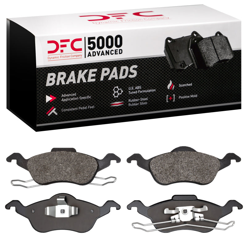 DFC 00-04 Ford Focus Front 5000 Advanced Semi Metallic Brake Pads