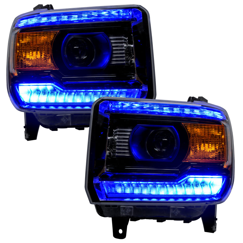 ORACLE Lighting Oracle 14-15 GMC Sierra Headlight DRL Upgrade Kit - ColorSHIFT w/ Simple Controller