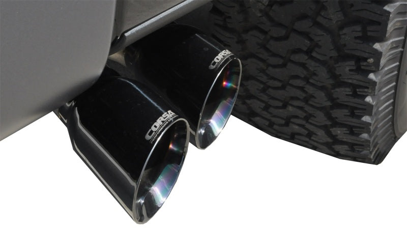 CORSA Performance Corsa 2011-2014 Ford F-150 EcoBoost 3.5L V6 Black Sport Cat-Back Exhaust