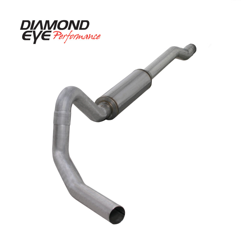 Diamond Eye Performance Diamond Eye KIT 4in Catback MFLR RPLCMENT PIPE Single AL: 03-06 FORD 6.0L EXCURSION