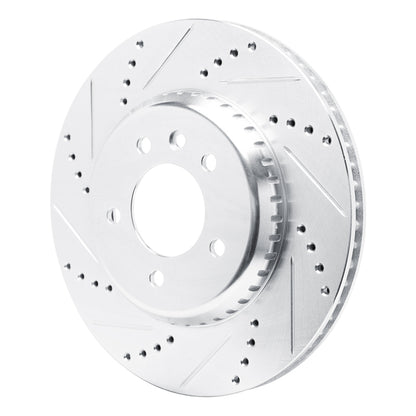 R1 Concepts R1 20-25 Land Rover Defender 90 Rear Left Drilled & Slotted Silver Brake Rotor