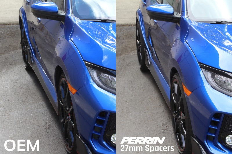 Perrin Performance PERRIN 17-25 Honda Civic Type R / 22-26 Acura Integra Type S 64.1mm 5x120 Wheel Spacers 27mm - Pair