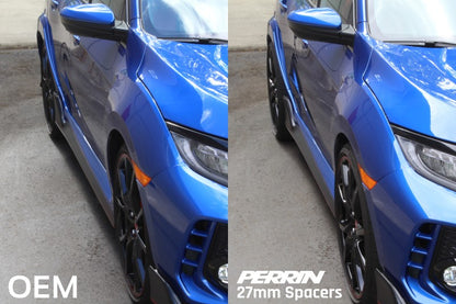 Perrin Performance PERRIN 17-25 Honda Civic Type R / 22-26 Acura Integra Type S 64.1mm 5x120 Wheel Spacers 27mm - Pair