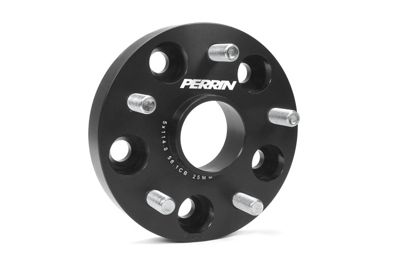 Perrin Performance PERRIN Subaru 25mm Wheel Spacers 5x114.3 BP w/56mm Hub - Black