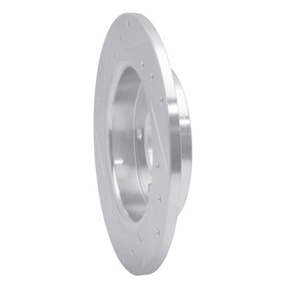R1 Concepts R1 04-13 Mazda 3 Rear Right Drilled & Slotted Silver Brake Rotor