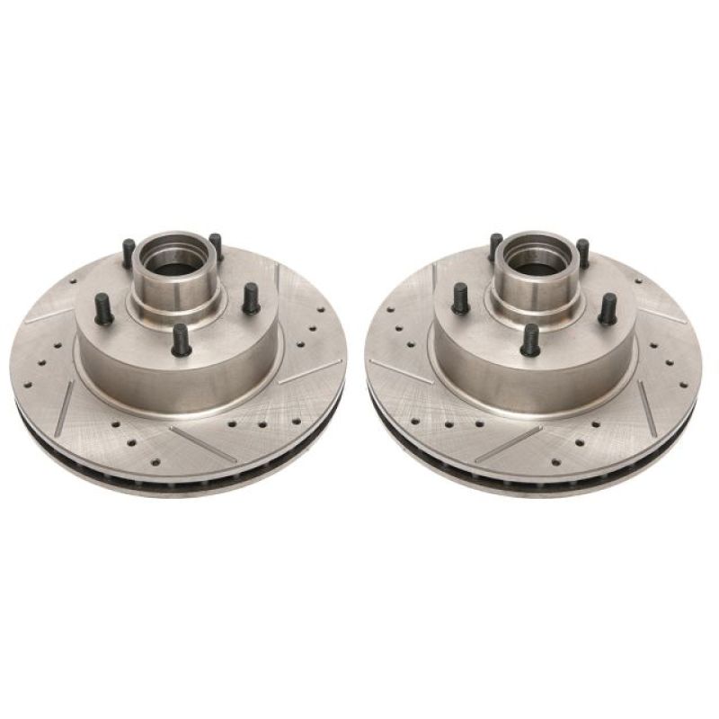 PowerStop Power Stop 1990 Chevrolet Caprice Front Evolution Drilled & Slotted Rotors - Pair