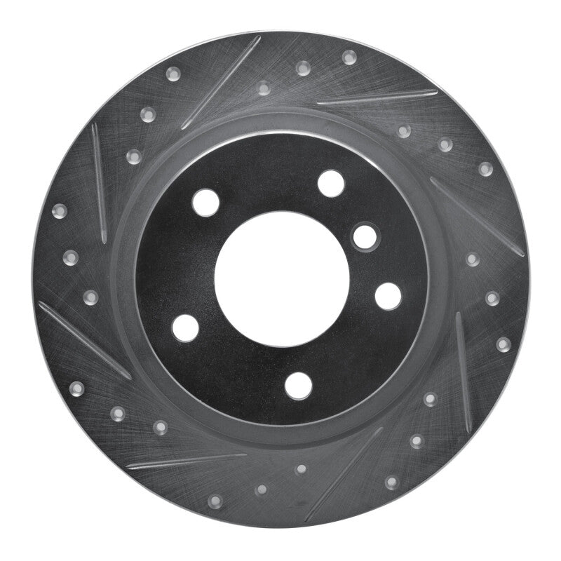 R1 Concepts R1 05-12 BMW 120i (Mexico) Rear Left Drilled & Slotted Silver Brake Rotor