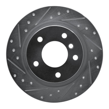 R1 Concepts R1 05-12 BMW 120i (Mexico) Rear Left Drilled & Slotted Silver Brake Rotor