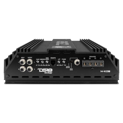 DS18 1-Channel Amp 9200 Burst/0.5ohm 5000/1ohm 3500/2ohm 2200/4ohm Watts RMS w/ Voltmeter Black