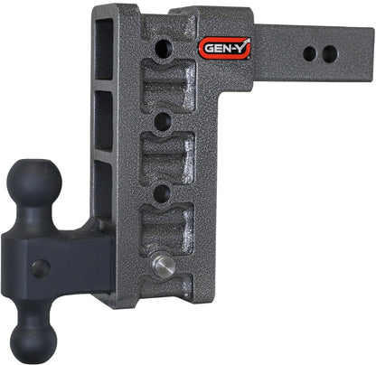 GEN-Y Hitch Gen-Y Mega Duty 2.5in Shank 9in Drop 3.5K TW 32K Hitch w/GH-0161 Dual-Ball