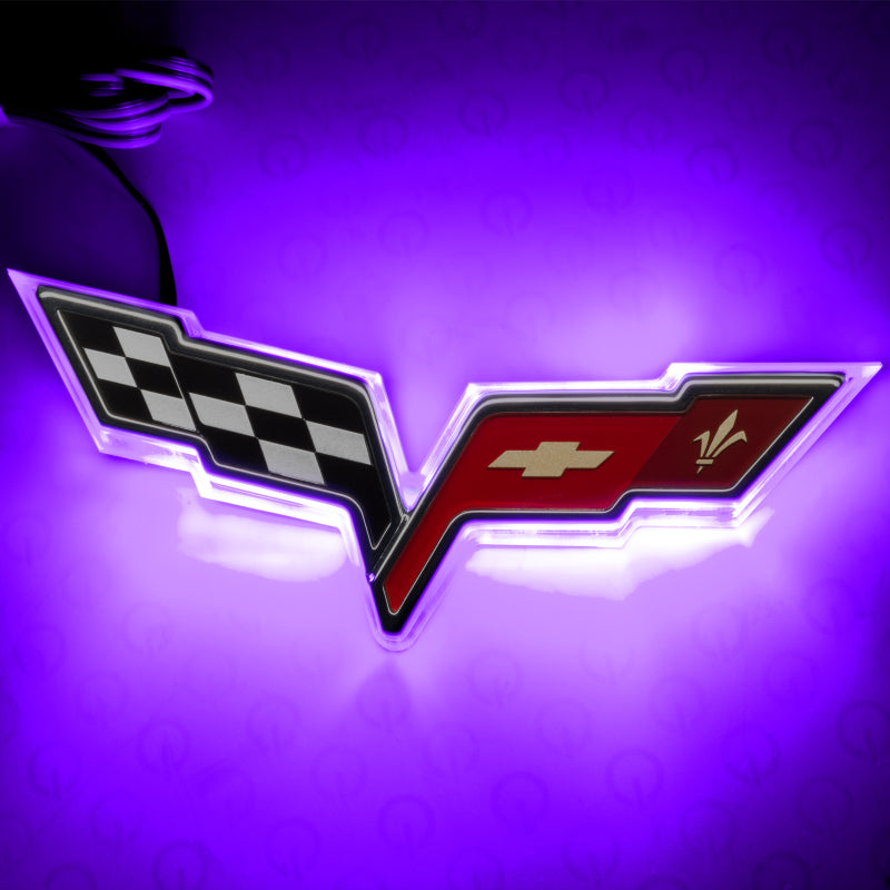 ORACLE Lighting Oracle Chevrolet Corvette C6 Illuminated Emblem - UV/Purple