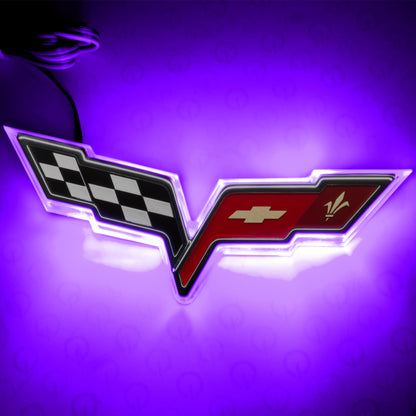 ORACLE Lighting Oracle Chevrolet Corvette C6 Illuminated Emblem - UV/Purple