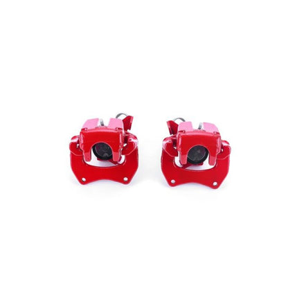 PowerStop Power Stop 00-04 Audi A6 Quattro Rear Red Calipers w/Brackets - Pair