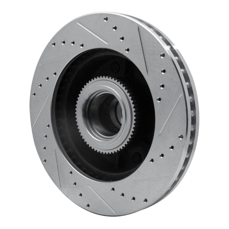 R1 Concepts R1 06-12 Ford F-250 2WD (Super Duty) Front Left Drilled & Slotted Silver Brake Rotor