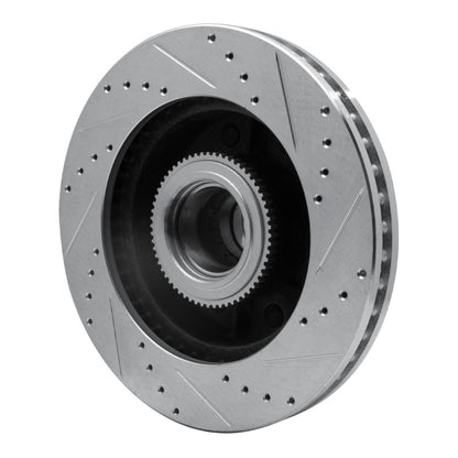 R1 Concepts R1 06-12 Ford F-250 2WD (Super Duty) Front Left Drilled & Slotted Silver Brake Rotor