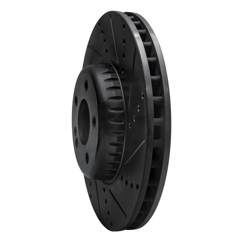 R1 Concepts R1 15-23 Mercedes-Benz E250 Front Right Drilled & Slotted Black Brake Rotor