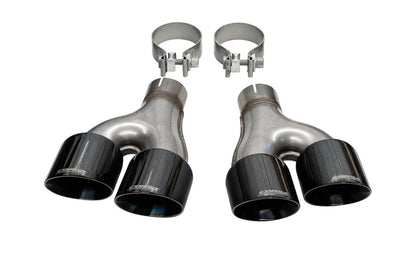 CORSA Performance Corsa 2011-2021 Jeep Grand Cherokee Twin 2.5in Inlet / 4in Outlet Black PVD Pro-Series Tip Kit