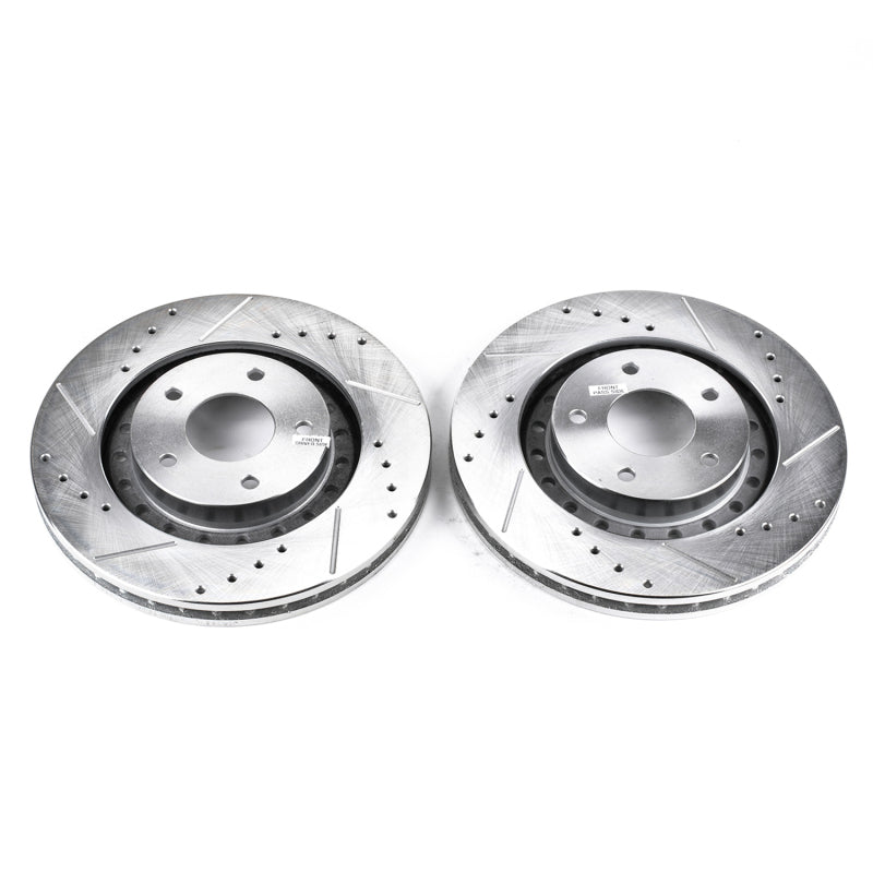 PowerStop Power Stop 94-96 Dodge Stealth Front Evolution Drilled & Slotted Rotors - Pair