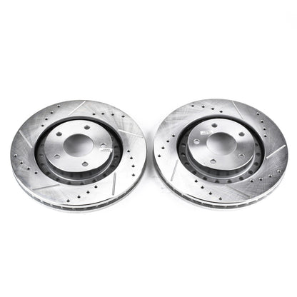 PowerStop Power Stop 94-96 Dodge Stealth Front Evolution Drilled & Slotted Rotors - Pair