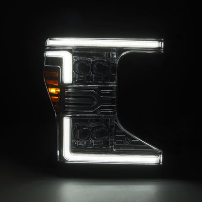 AlphaRex 20-22 Ford F-250/350/450/550 SD NOVA-Series LED Proj Headlights Chrome w/SS & SBDRL