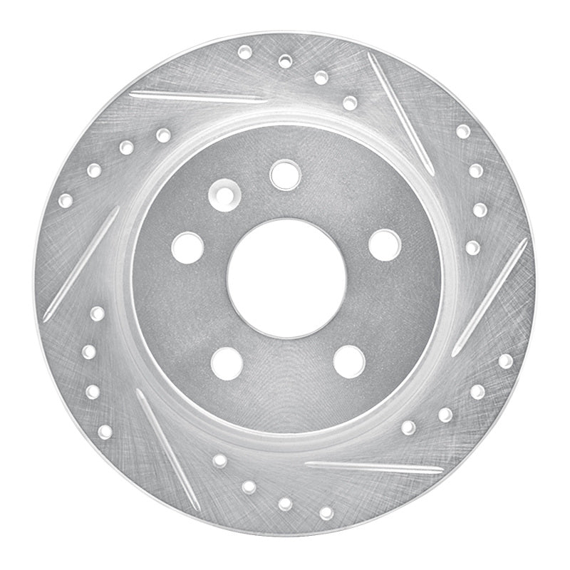 R1 Concepts R1 11-22 Buick Encore Rear Right Drilled & Slotted Silver Brake Rotor