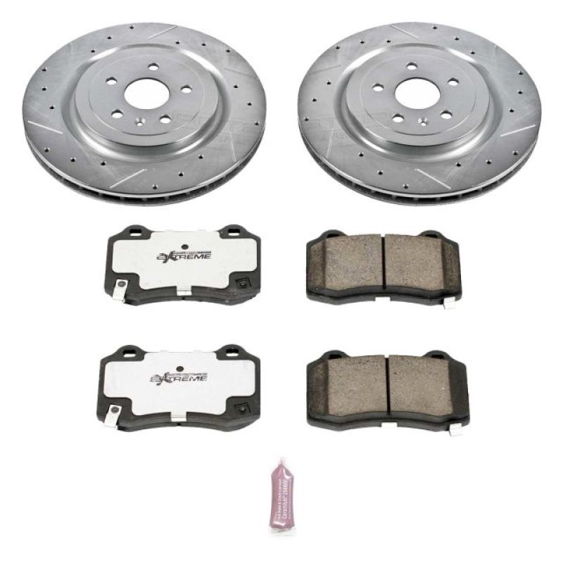 PowerStop Power Stop 09-15 Cadillac CTS Rear Z26 Street Warrior Brake Kit
