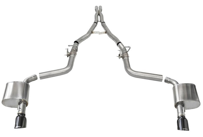 CORSA Performance Corsa 2015-2023 Charger SRT/Hellcat/Redeye 2.75in Valved Catback DRE w/ Single 4.5in Blk PVD Tips