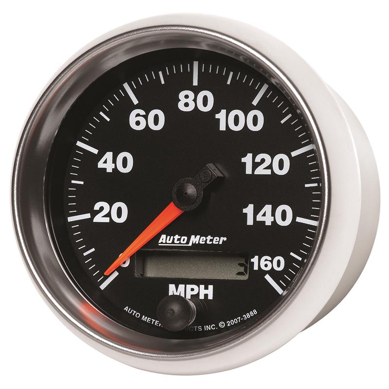 Autometer GS 3-3/8 inch 160 MPH In Dash Speedometer Gauge