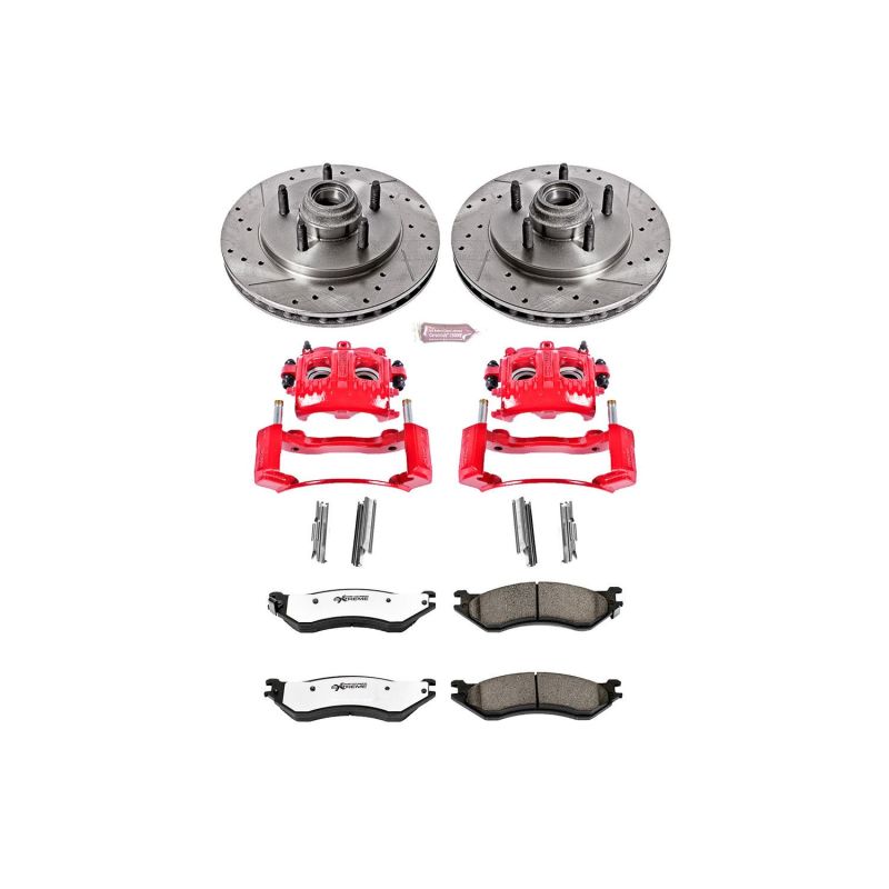 PowerStop Power Stop 00-02 Lincoln Navigator Front Z36 Truck & Tow Kit w/Cals