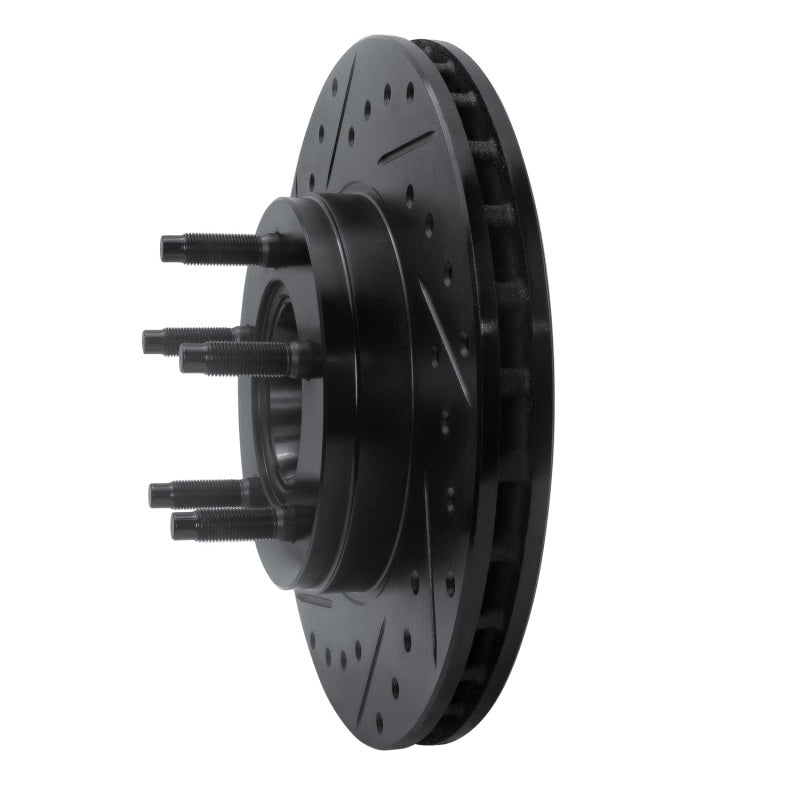 R1 Concepts R1 1995-1997 Ford Ranger (USA/Canada) Front Left Drilled & Slotted Black Brake Rotor