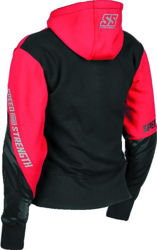 Speed and Strength Cat Outa Hell Hoody Red/Black Womens - XS