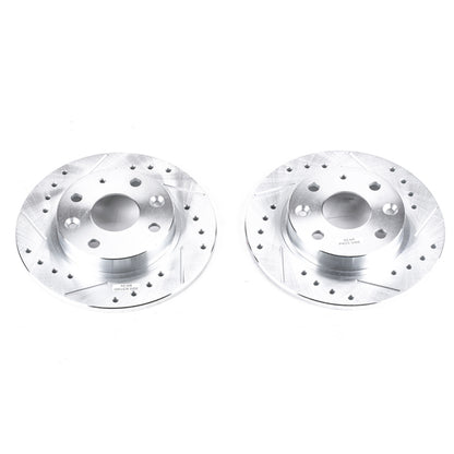 PowerStop Power Stop 90-93 Mazda Miata Rear Evolution Drilled & Slotted Rotors - Pair