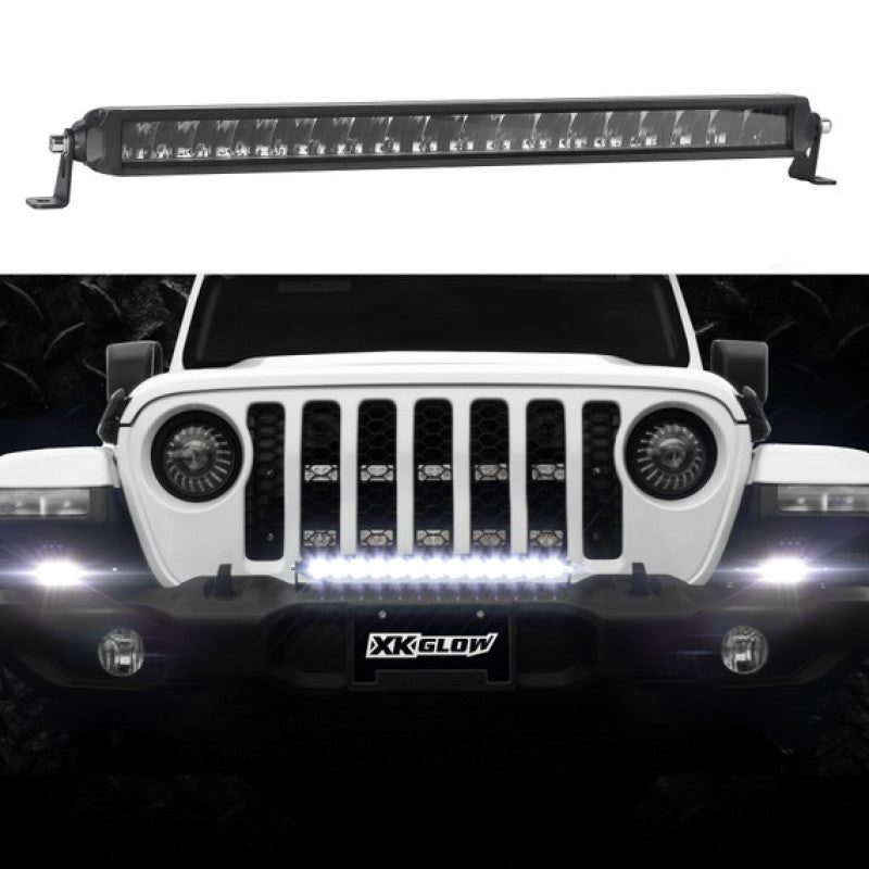 XKGLOW XK Glow Razor Light Bar Auxiliary High Beam Driving No Wire & Switch 10in