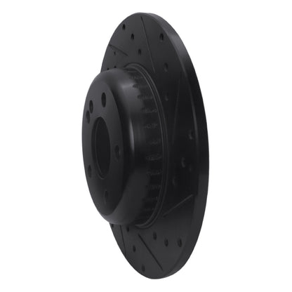R1 Concepts R1 15-21 Mercedes-Benz C180 (Mexico) Rear Right Drilled & Slotted Black Brake Rotor