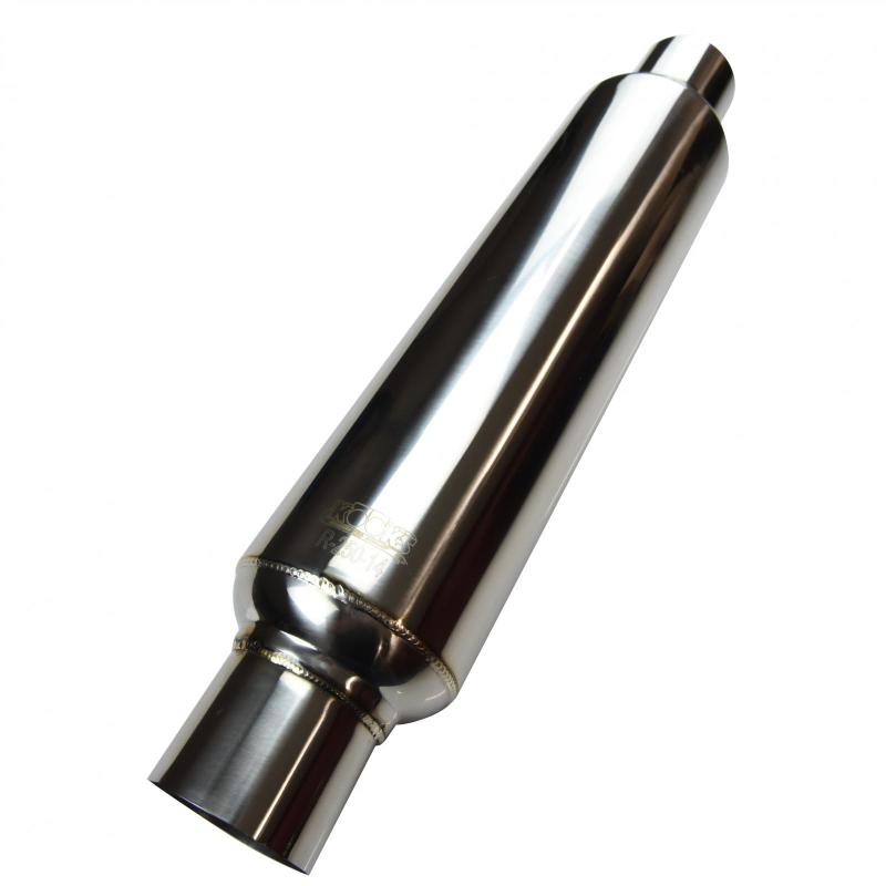 Kooks Headers Kooks Universal 2 1/2in Round Muffler 14in Long. Pol SS