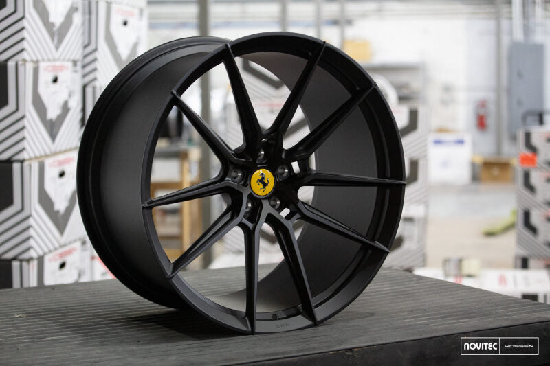 Vossen x Novitec NF9 21x9 - 5x114.3 BP - ET39 - Satin Black Ferrari 458/Portofino/Roma Front Wheel