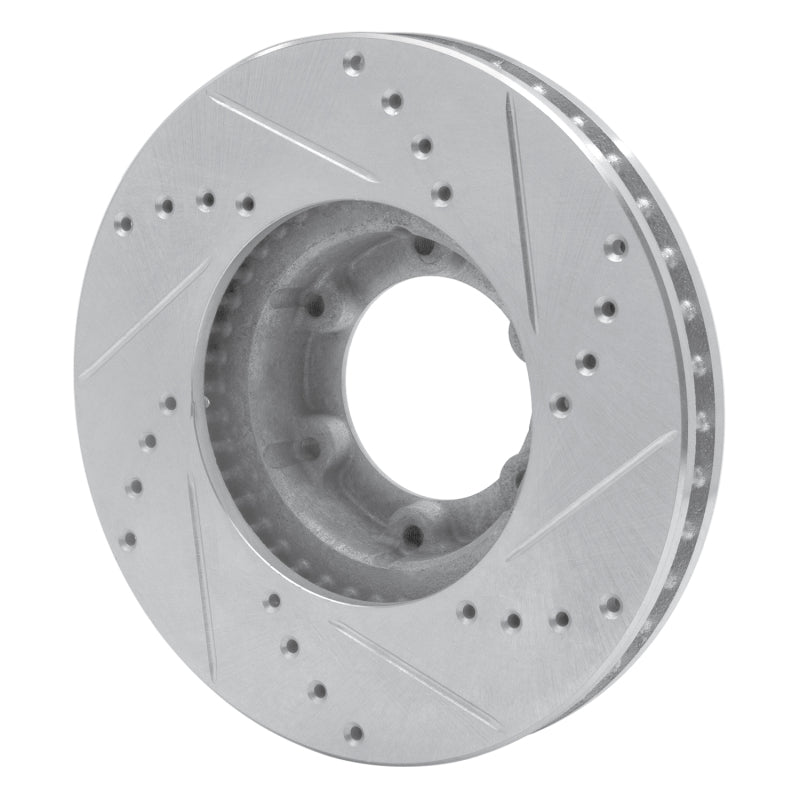 R1 Concepts R1 89-93 Toyota Pickup Front Left Drilled & Slotted Silver Brake Rotor