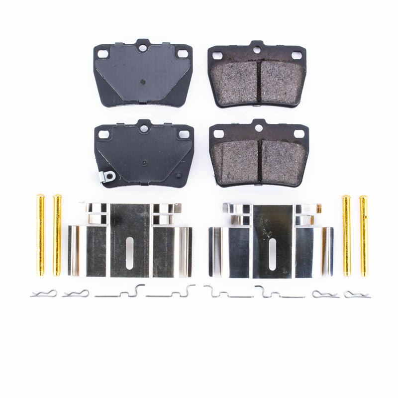 PowerStop Power Stop 04-05 Toyota RAV4 Rear Z17 Evolution Ceramic Brake Pads w/Hardware