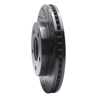 R1 Concepts R1 83-96 Buick LeSabre Front Right Drilled & Slotted Black Brake Rotor