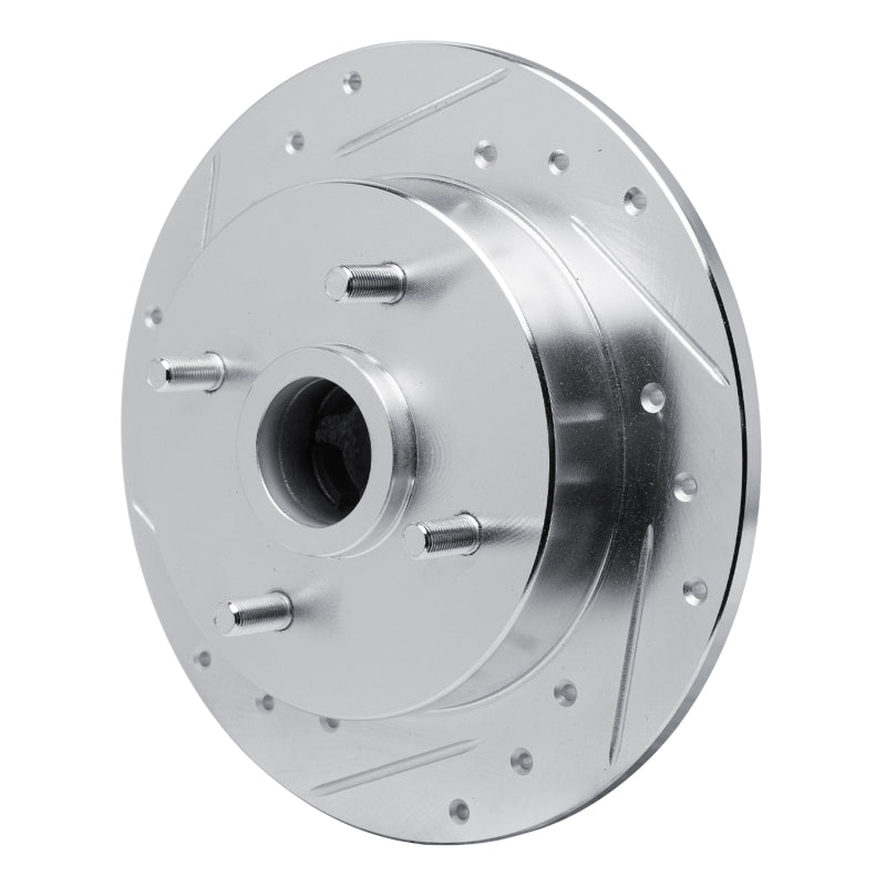 R1 Concepts R1 88-88 Nissan Maxima Rear Left Drilled & Slotted Silver Brake Rotor