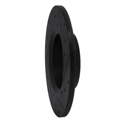R1 Concepts R1 75-83 Toyota Pickup Front Left Drilled & Slotted Black Brake Rotor