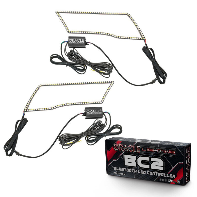 ORACLE Lighting Oracle 09-18 Dodge Ram Switchback Quad Headlight Halo Kit - RGB+A + w/ BC1 Controller